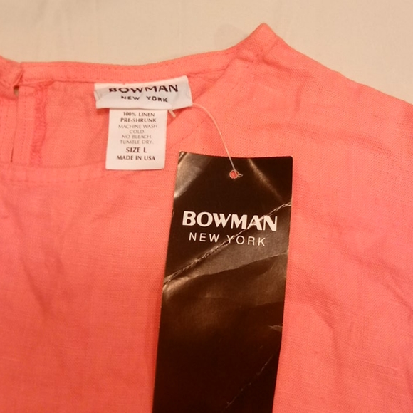 Bowman New York NWT 100"LINEN pre shrunk - Picture 1 of 4